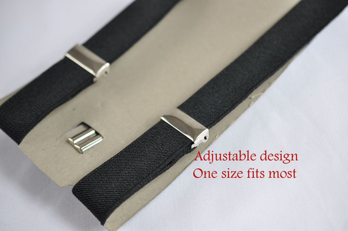 Black Cotton Bow tie + matched Elastic Suspenders Braces for Men adult / Youth Teenage / Kids Boy / Infant Toddler Page boy Ring Bearer