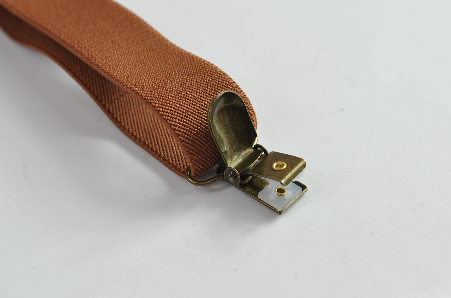 Tan Brown Cotton Bow tie + Elastic Suspenders Braces + Pocket Square Hanky Handkerchief for Men / Youth / Boys Kids / Baby Infant