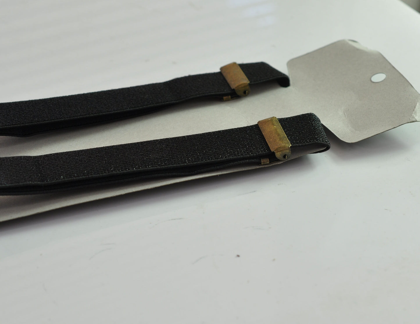 25mm Y-back Black Shining Elastic Suspenders Braces Bronze Clips for Men Adult / Youth Teenage / Boy Kids / Baby Infant Toddler