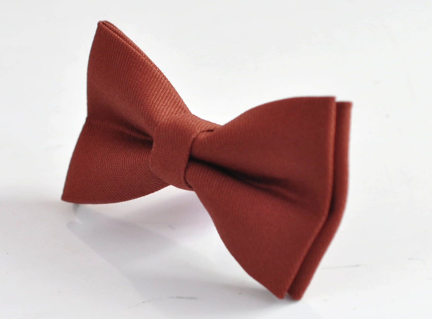 Cinnamon Terracotta Red Brown Bow tie Bowtie + Dark Brown Coffee Chocolate Suspenders Braces for Men /Youth/ Boys Kids / Baby Infant Toddler