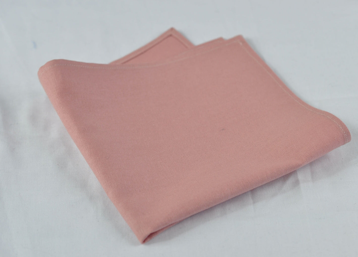 Warm Dusty Pink Musk Pink Light Pink Cotton Pocket Square Wedding Formal Hanky Handkerchief for Men / Youth / Boy Kids / Baby Infant Toddler