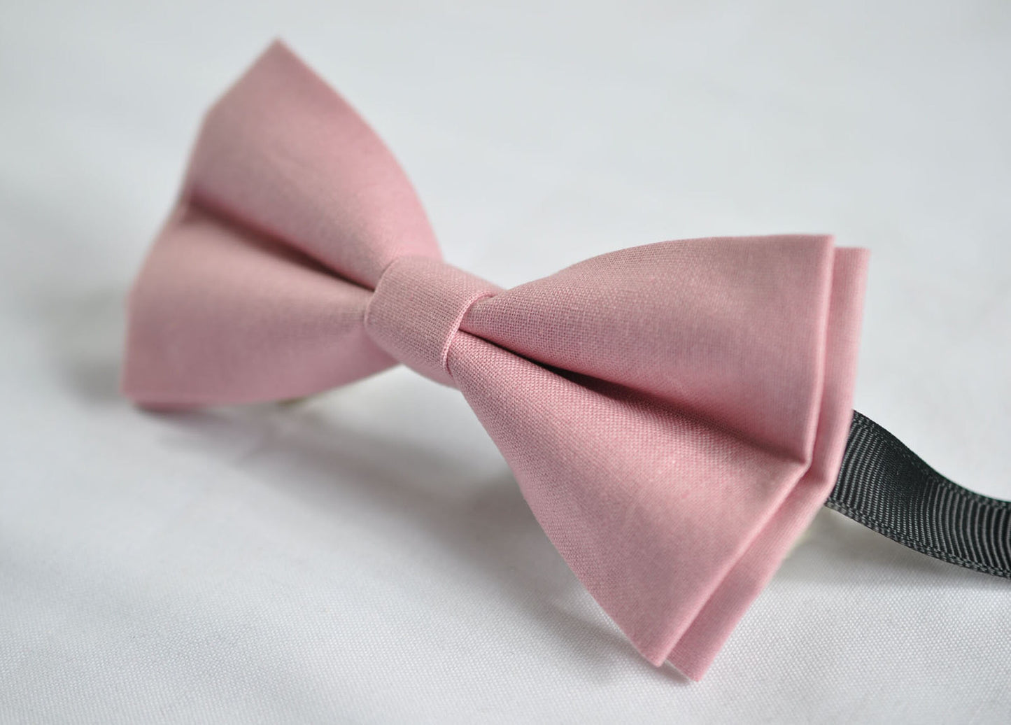 DUSTY Blush Rose Pink Cotton Bow tie Bowtie + Toffee Elastic Suspenders Braces for Men / Youth Teenage/ Boys Kids / Baby Infant Toddler