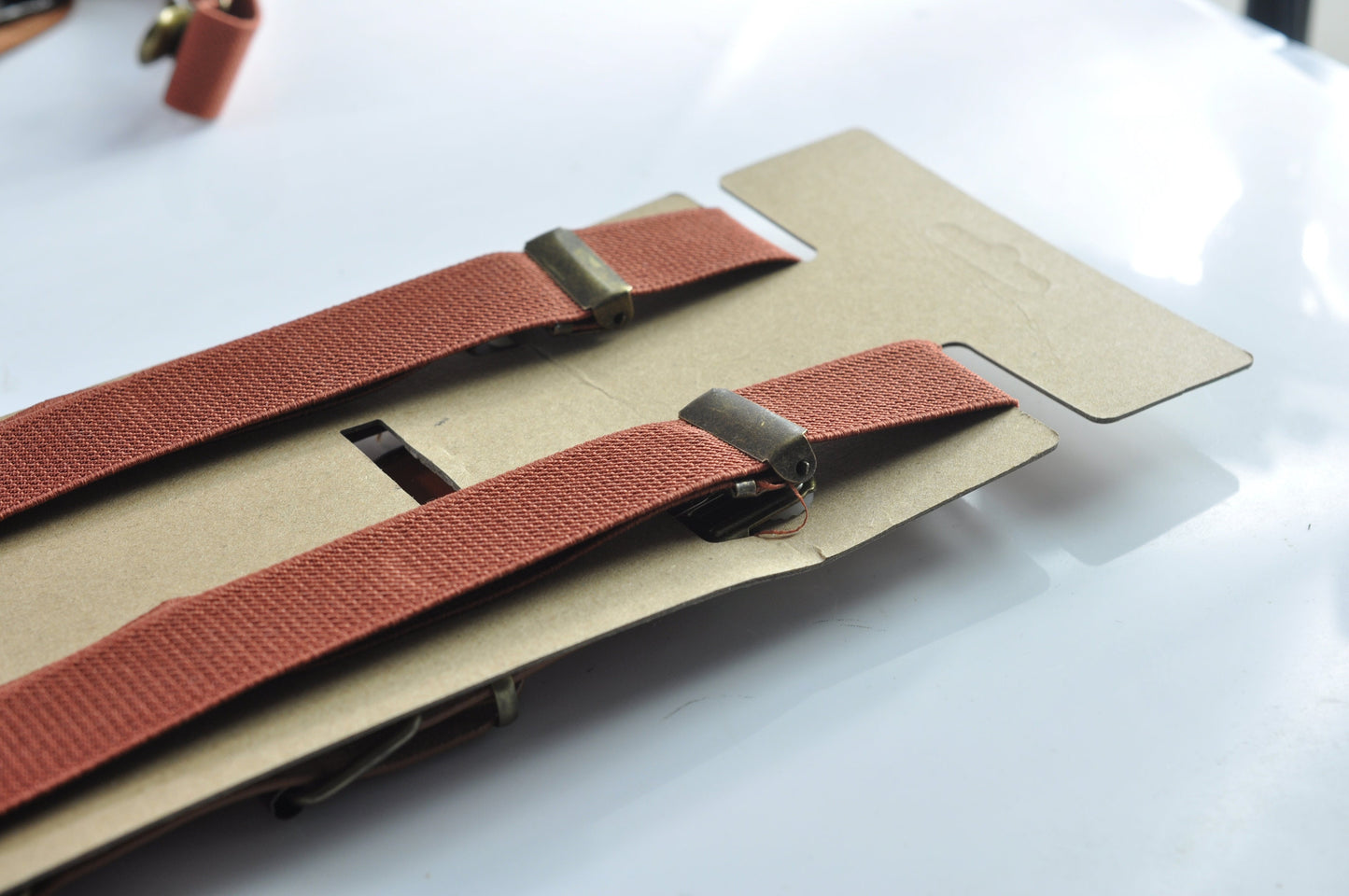 Navy Blue and Burnt Orange Linen Bow tie Bowtie + RUST Suspenders Braces for Men / Youth Teenage/ Boys Kids / Baby Infant Toddler