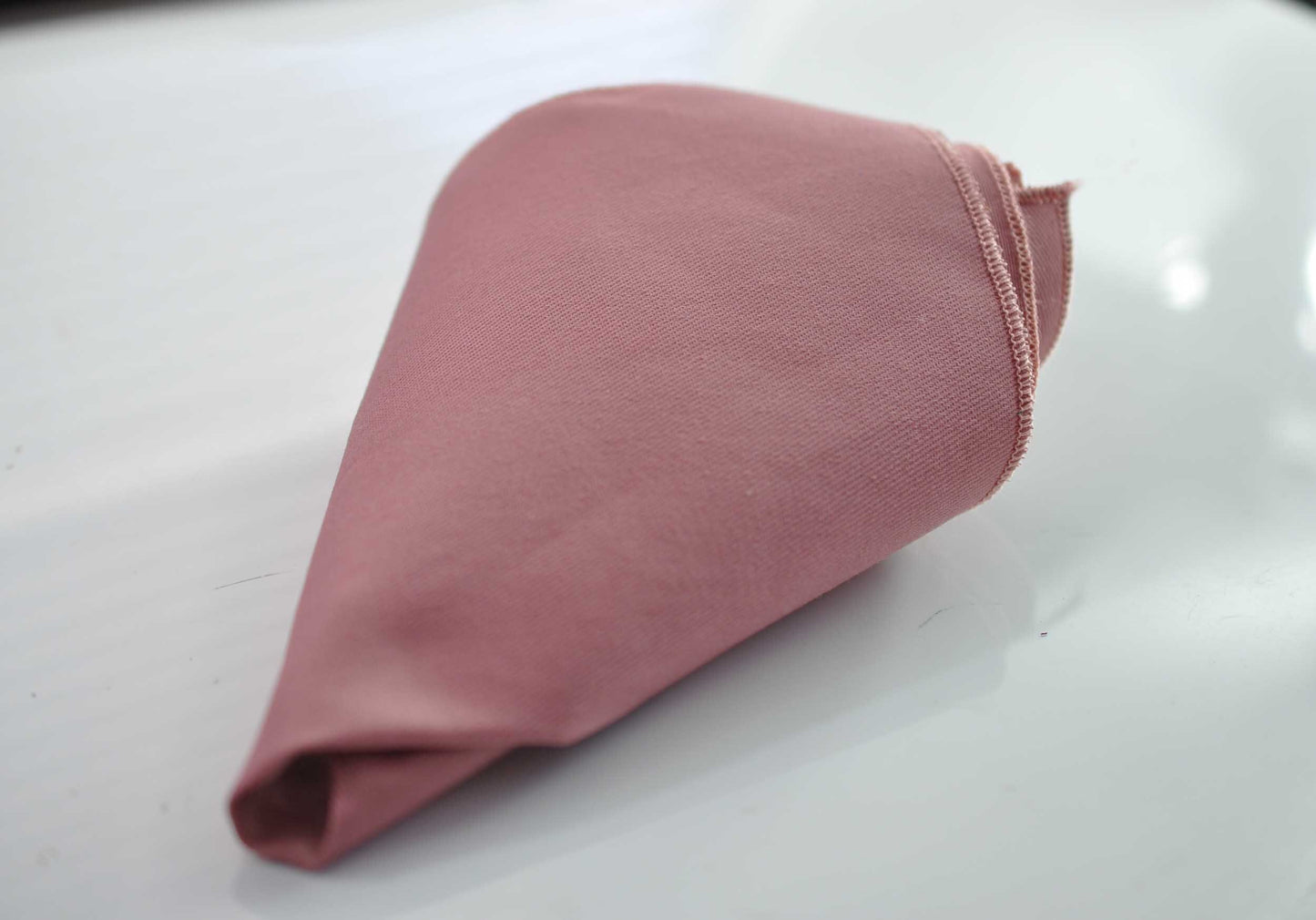 Dusty Rose Pink Musk Pink Cotton Pocket Square Wedding Formal Hanky Handkerchief for Men / Youth / Boy Kids / Baby Infant Toddler