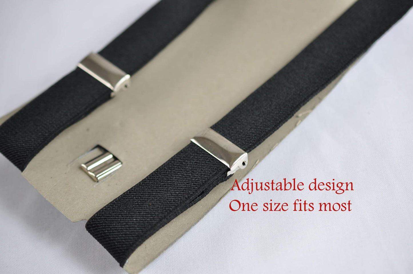 Black Adjustable Elastic Suspenders Braces for Men Adult / Youth Teenage / Kids Boy /Toddler Baby Infant