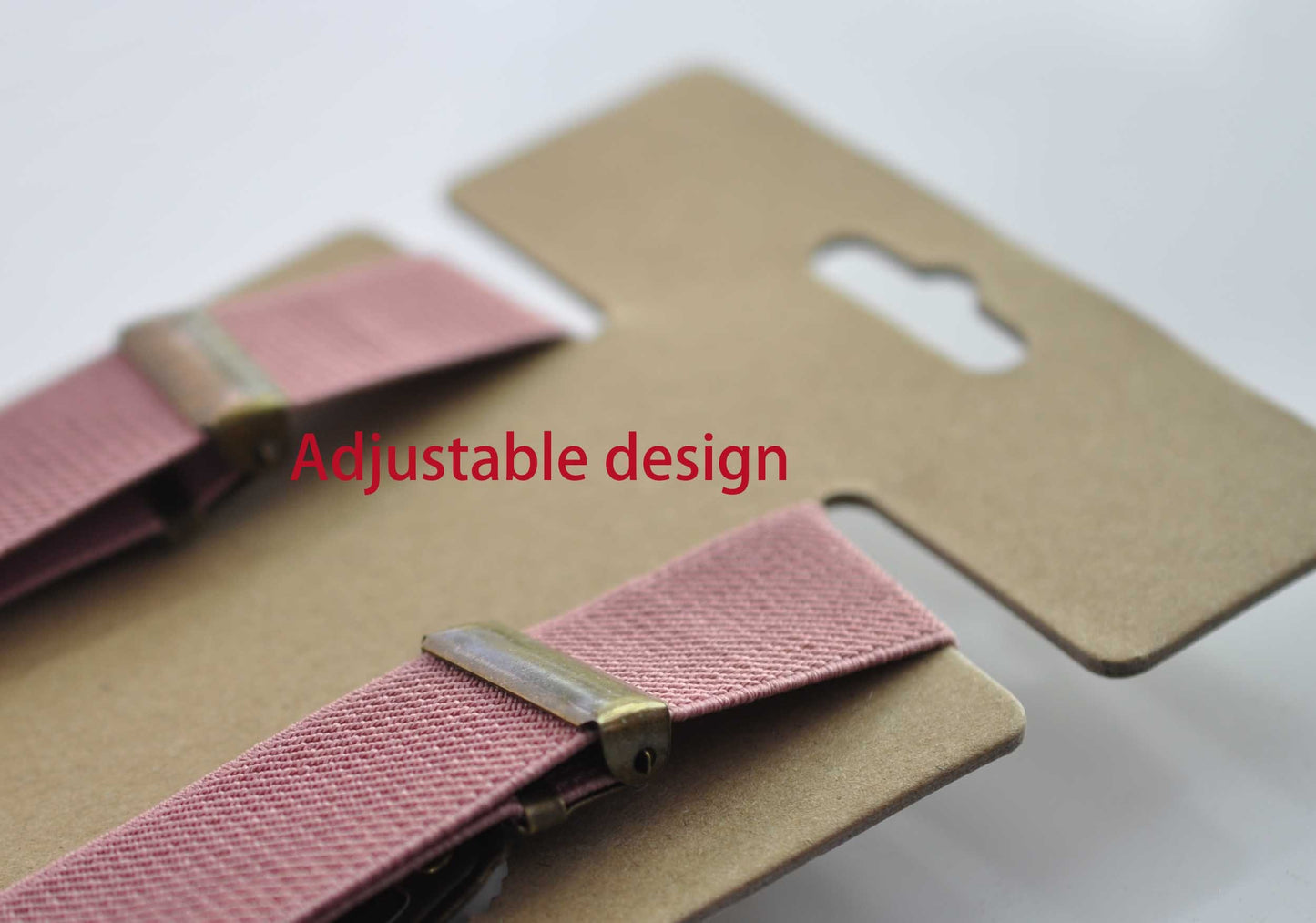 Dusty Rose Pink Cotton Bow tie Bowtie + matched Elastic Suspenders Braces for Men / Youth Teenage/ Boys Kids / Baby Infant Toddler