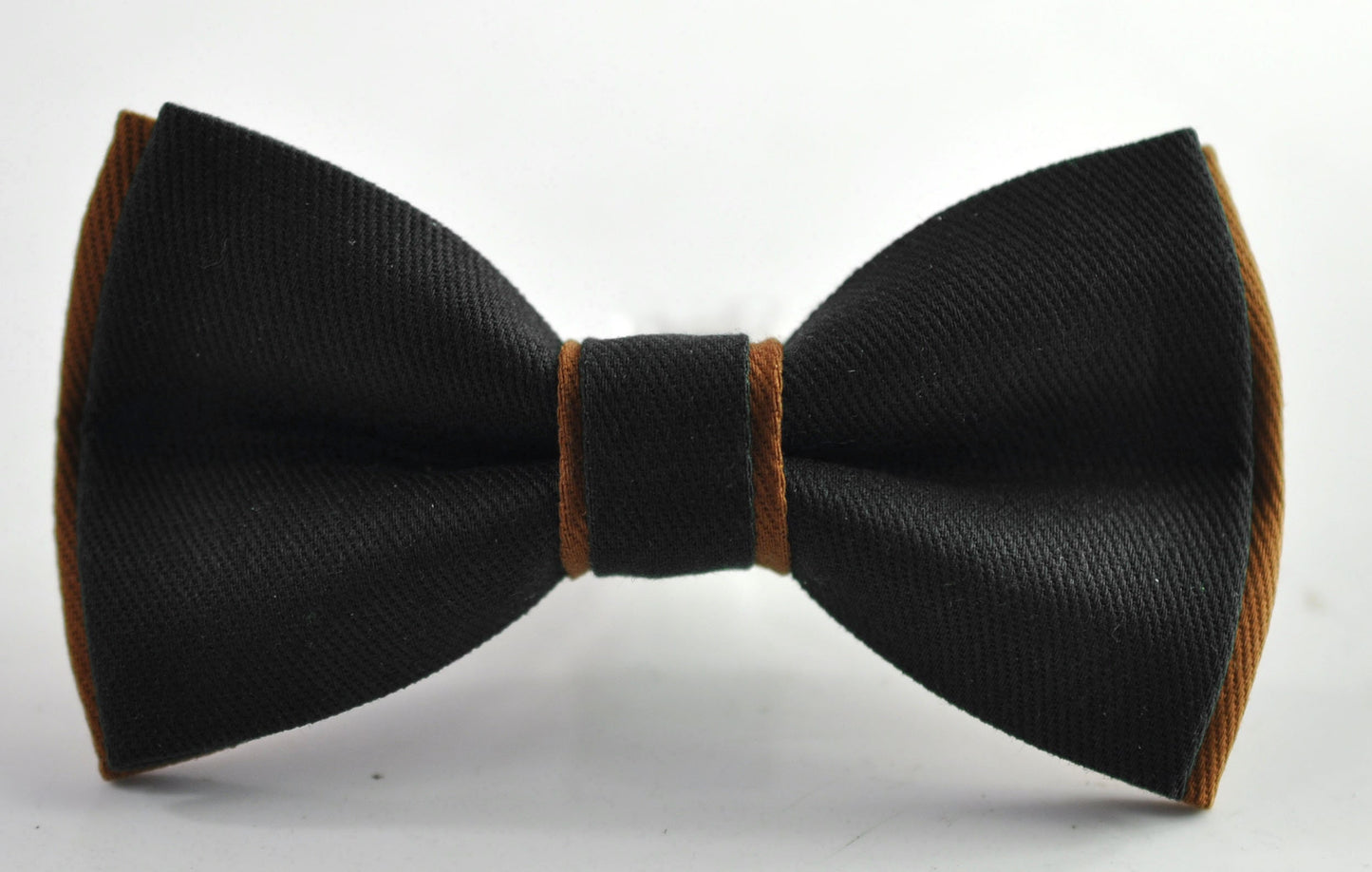 Black and Tan Brown Cotton Pre tied Bow tie Bowtie for Men Adult / Youth Teenage / Boy Kids / Baby Infant