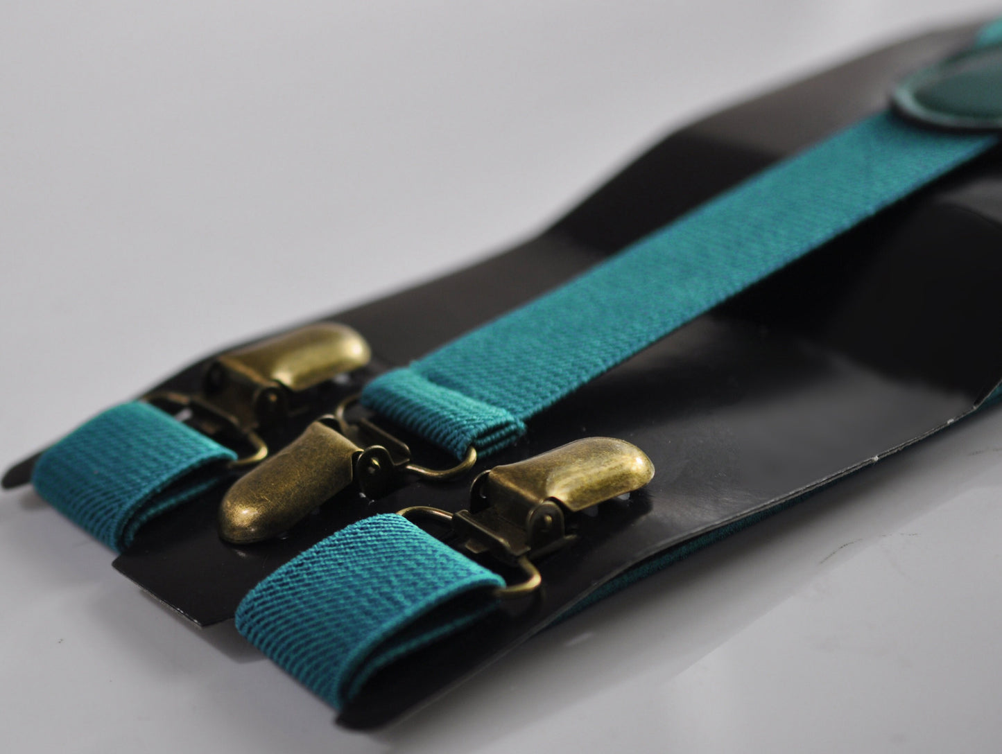 Dark Turquoise Teal Blue Velvet Bow tie Bowtie+ matched Elastic Suspenders Braces for Baby Infant / Boy Kids / Youth Teenage / Men Adult