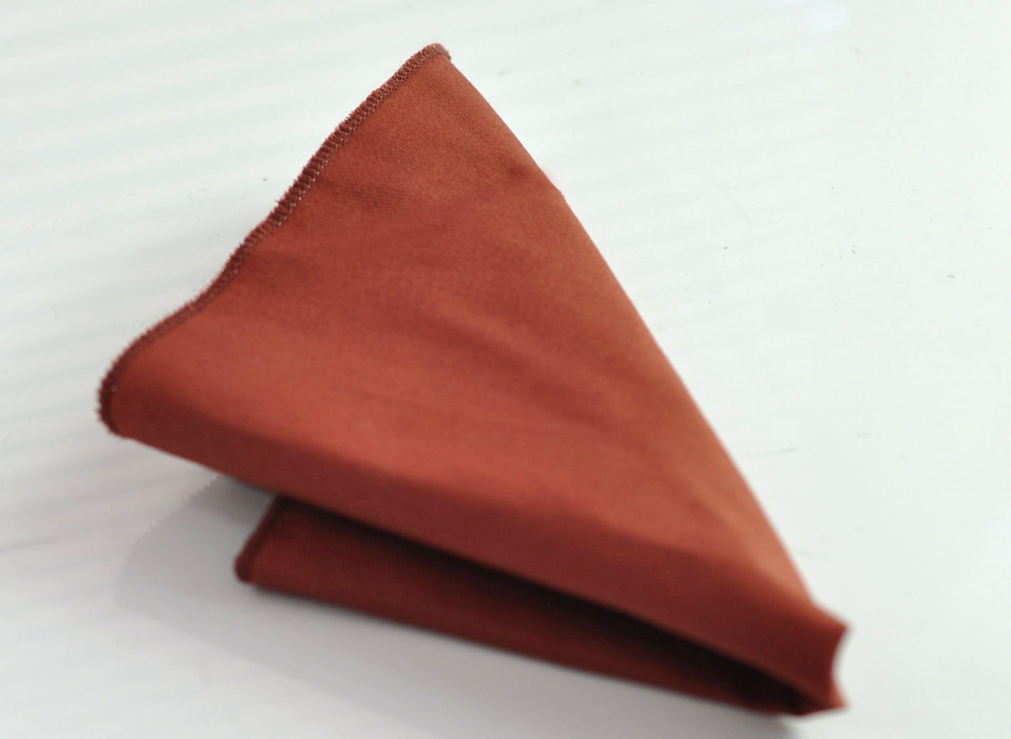 Cinnamon Terracotta Brown Cotton Bow tie +Elastic Suspenders Braces + Pocket Square Hanky Handkerchief Men / Youth / Boys Kids / Baby Infant