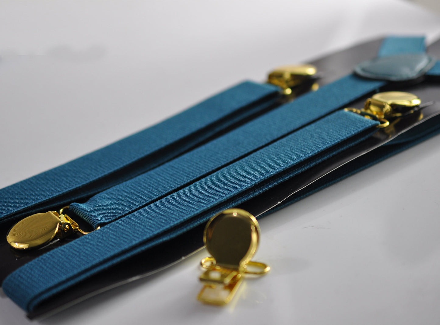 Dark Turquoise Teal Blue Velvet Bow tie Bowtie+ matched Elastic Suspenders Braces for Baby Infant / Boy Kids / Youth Teenage / Men Adult