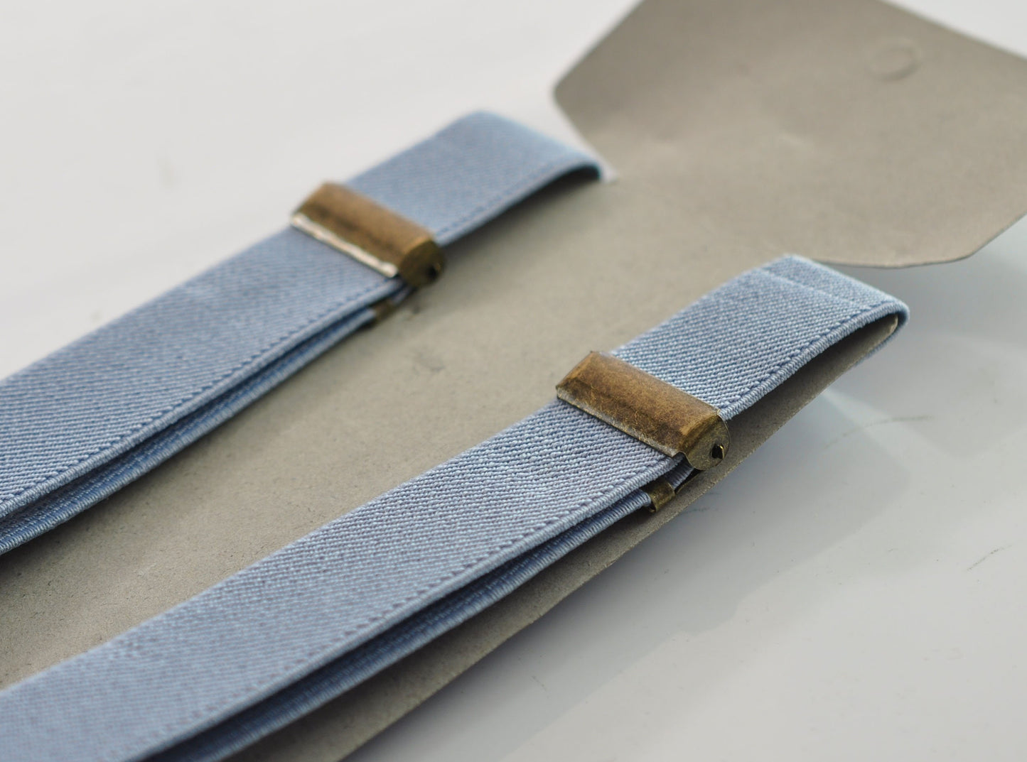 Burnt Orange Dusty Blue Linen Bow tie + Dusty blue Elastic Suspenders Braces for Men / Youth Teenage/ Boys Kids / Baby Infant Toddler