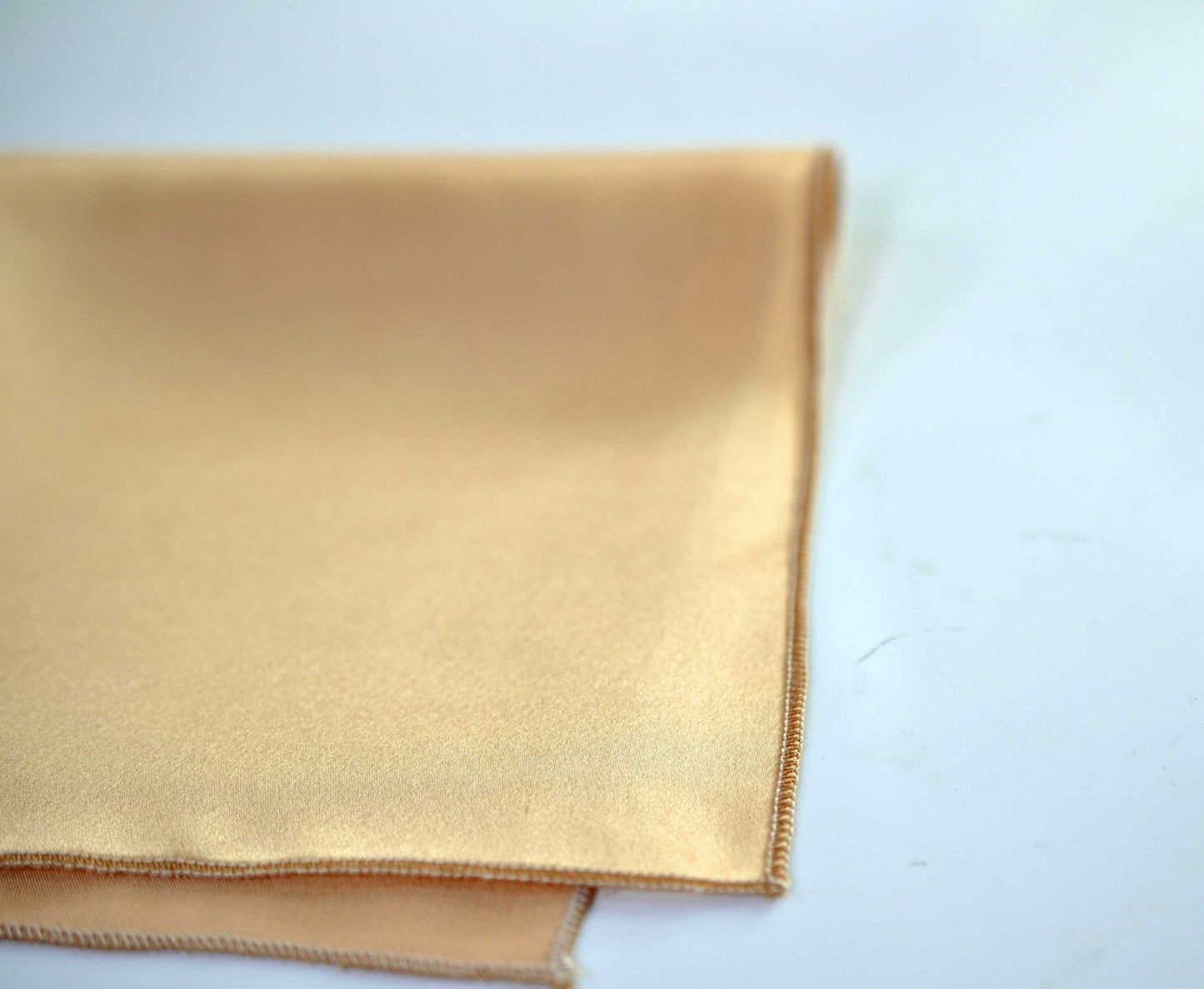 Men Men's 100% Silk Champagne Gold Handmade Pocket Square for Wedding Formal Hanky Handkerchief