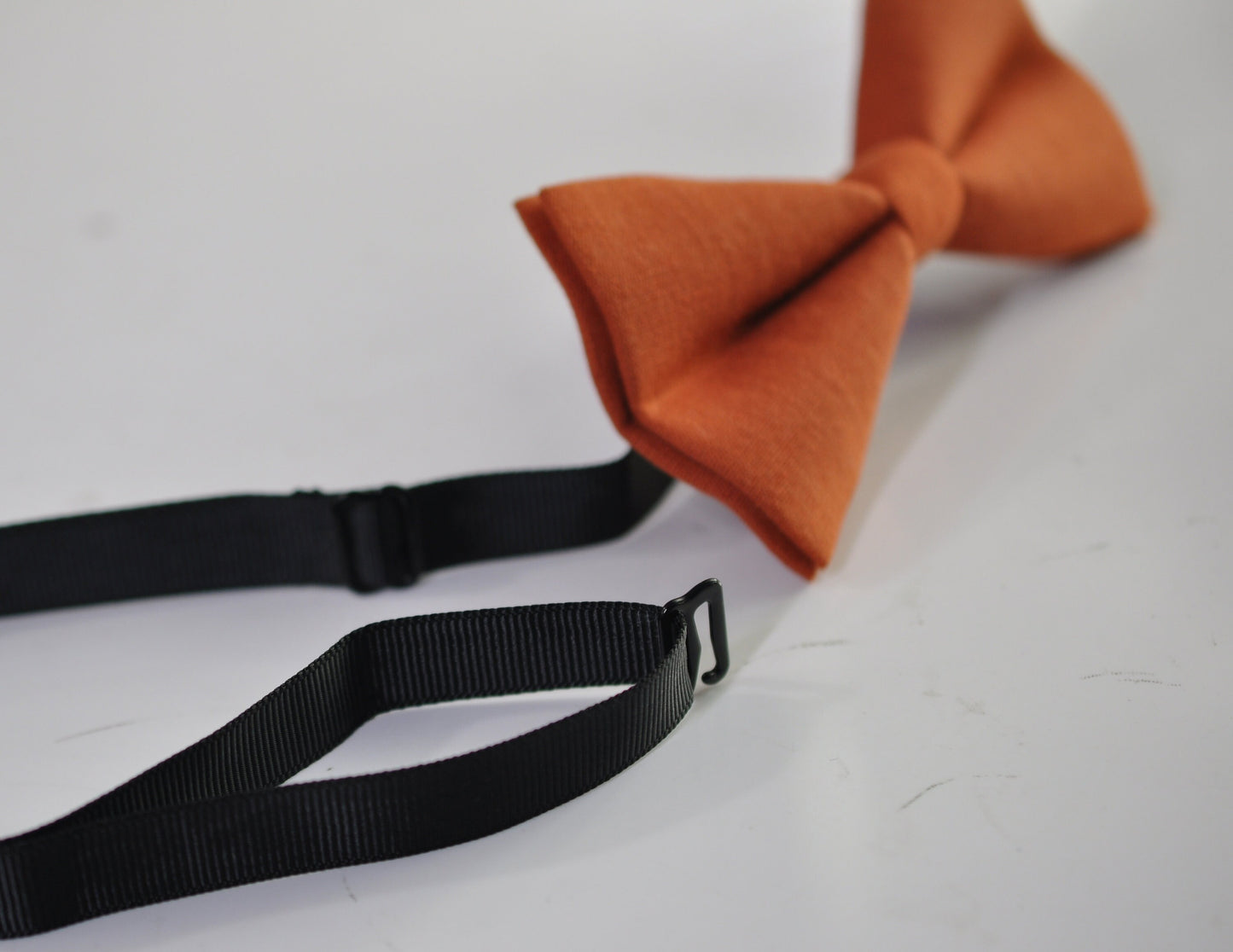 Burnt Orange Linen Bow tie Bow tie Bowtie for Men Adult / Youth Teenage / Boy Kids / Toddler Baby Infant