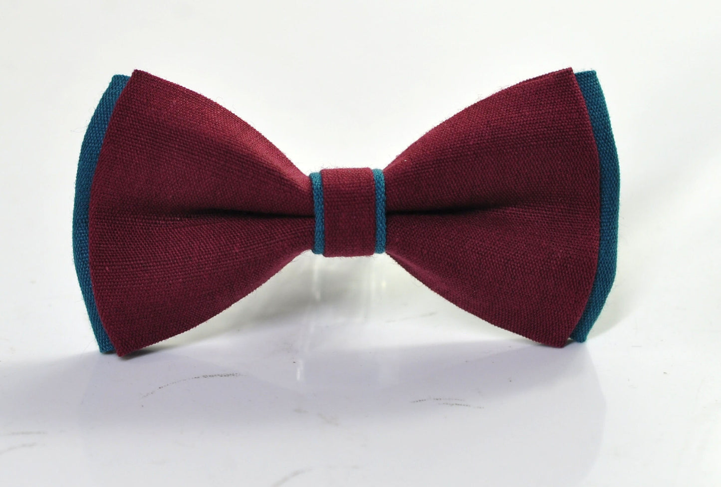Turquoise Teal Blue and Burgundy Dark Wine Red Bow tie Bowtie + Teal Blue Suspenders Braces Men / Youth / Boys Kids / Baby Infant Toddler
