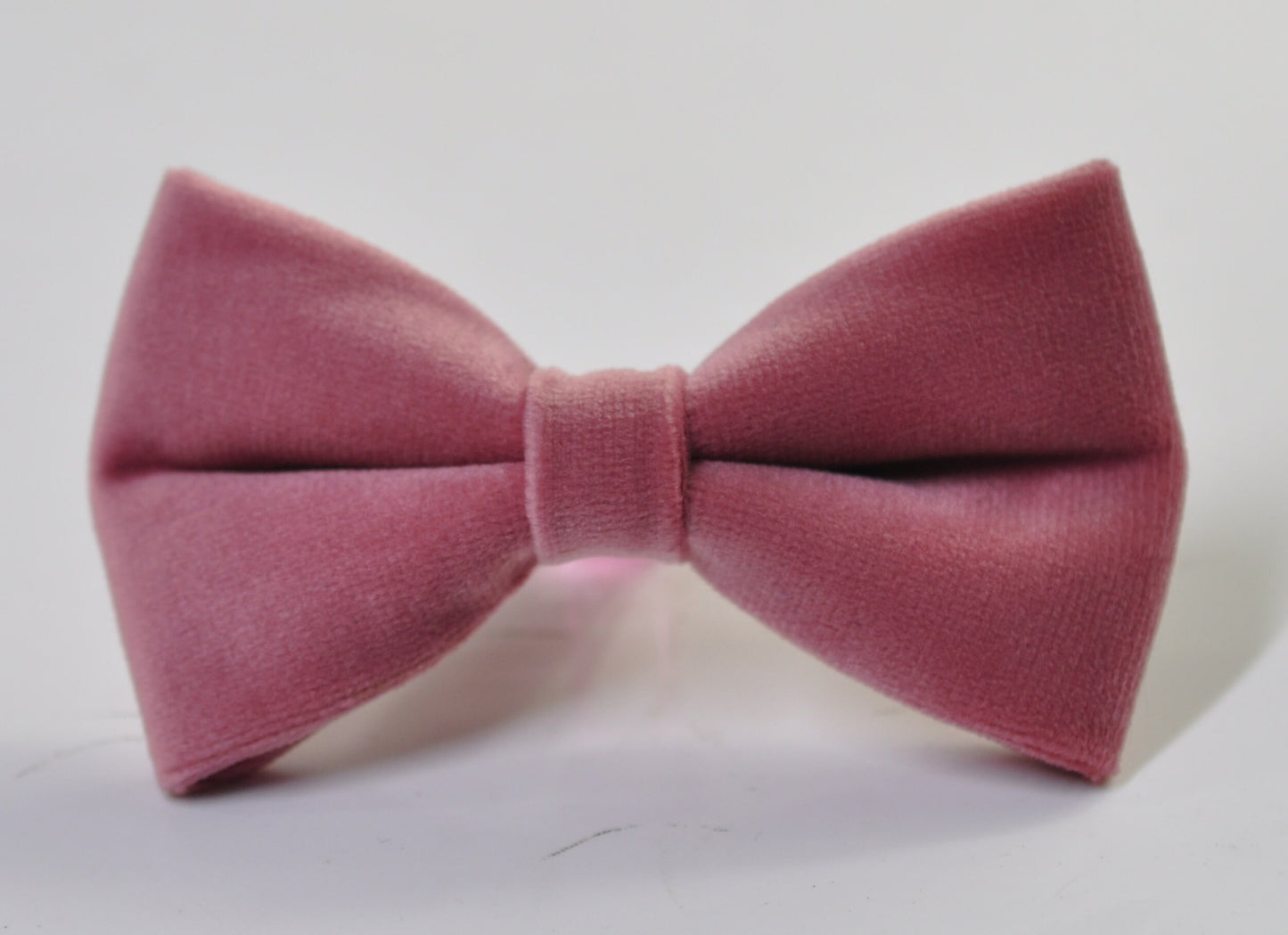Dusty Rose Pink Velvet Pre tied Hand made Bow tie Bowtie for Men Adult / Youth Teenage / Boy Kids / Baby Infant Toddler