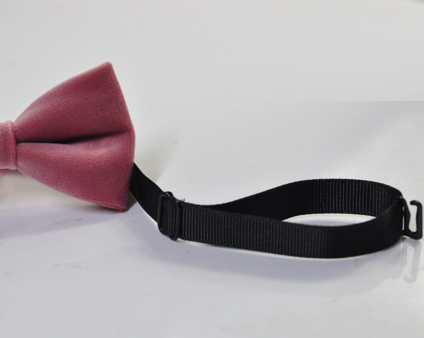 Dusty Rose Pink Velvet Pre tied Hand made Bow tie Bowtie for Men Adult / Youth Teenage / Boy Kids / Baby Infant Toddler