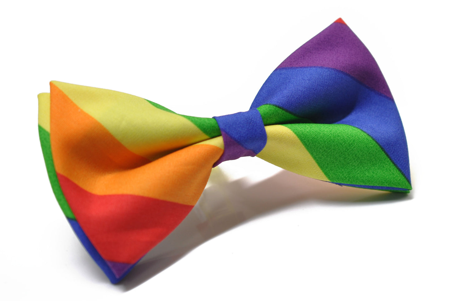 Rainbow Handmade Pre tied Bow tie  Bow tie + Matched Pocket Square Formal Hanky Handkerchief Men Women Unisex