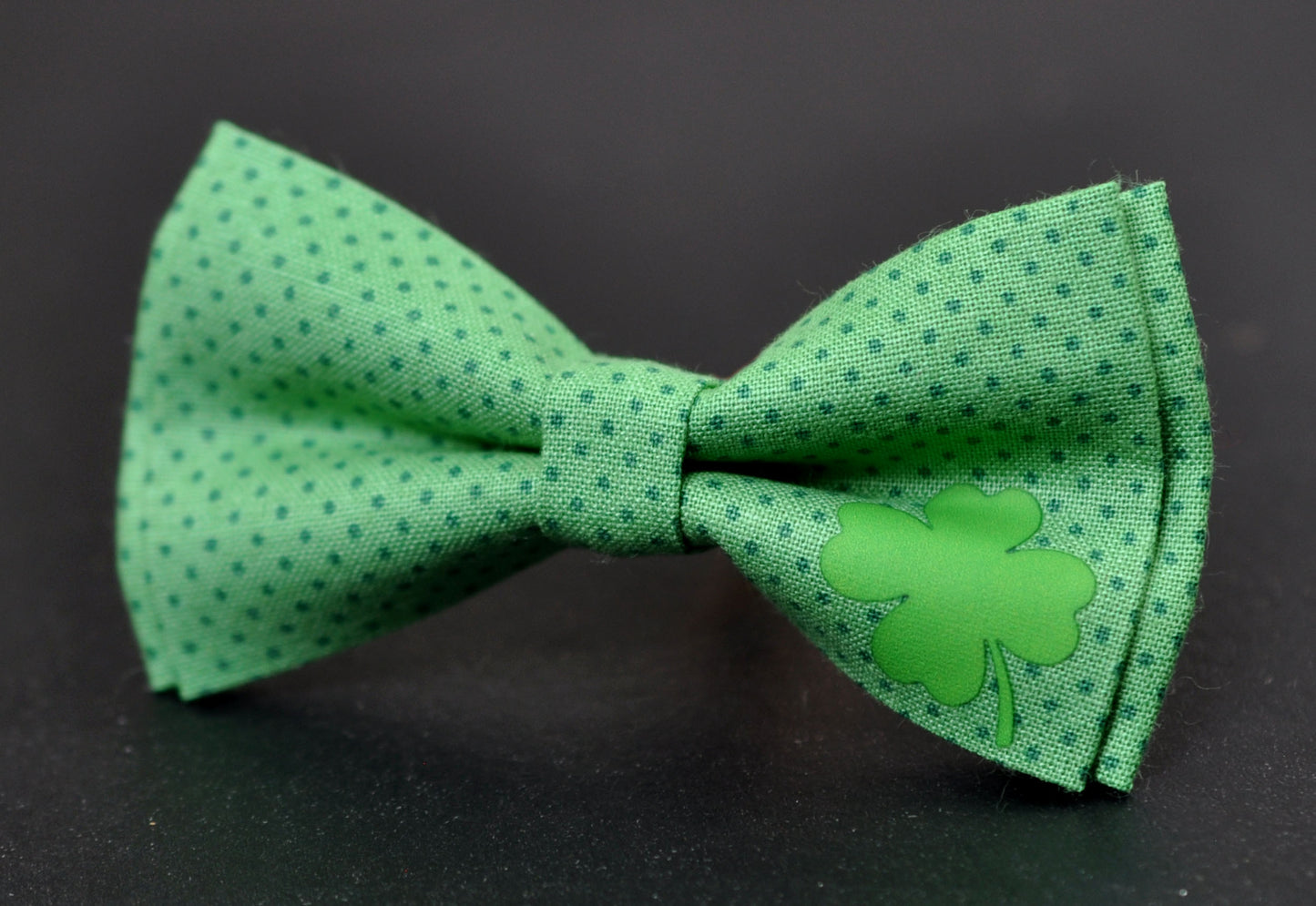 Happy St Patrick’s Day Green Clover Cotton Bow tie Bowtie for Men Adult / Youth Teenage / Boy Kids / Toddler Baby Infant