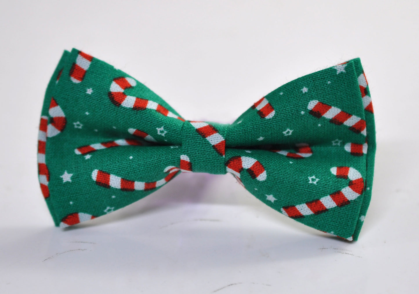 Red Gold Green Santa Candy Canes Stripes Tartan Christmas Xmas Cotton Bow tie Bowtie