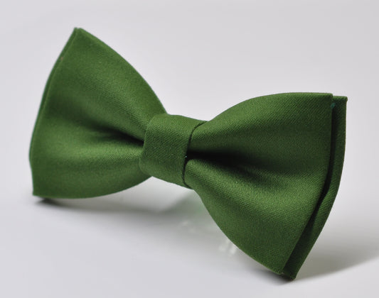 Cactus Green Bright Olive Green Cotton Pretied Cotton Bow tie Bowtie for Men Adult / Youth Teenage / Boy Kids / Toddler Baby Infant