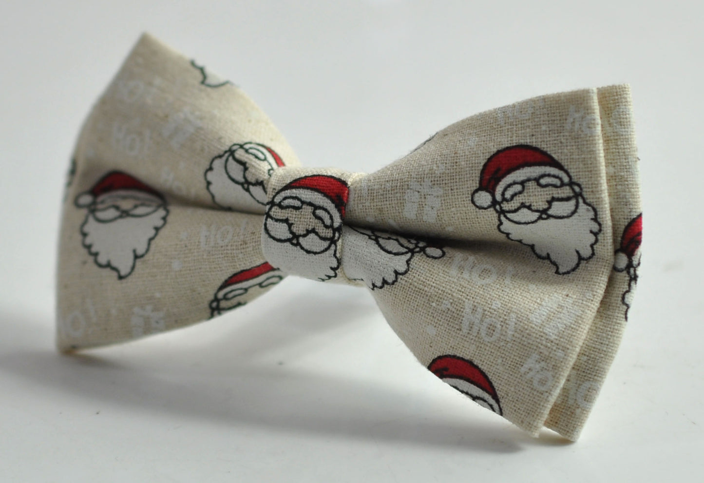 Red Gold Green Santa Candy Canes Stripes Tartan Christmas Xmas Cotton Bow tie Bowtie