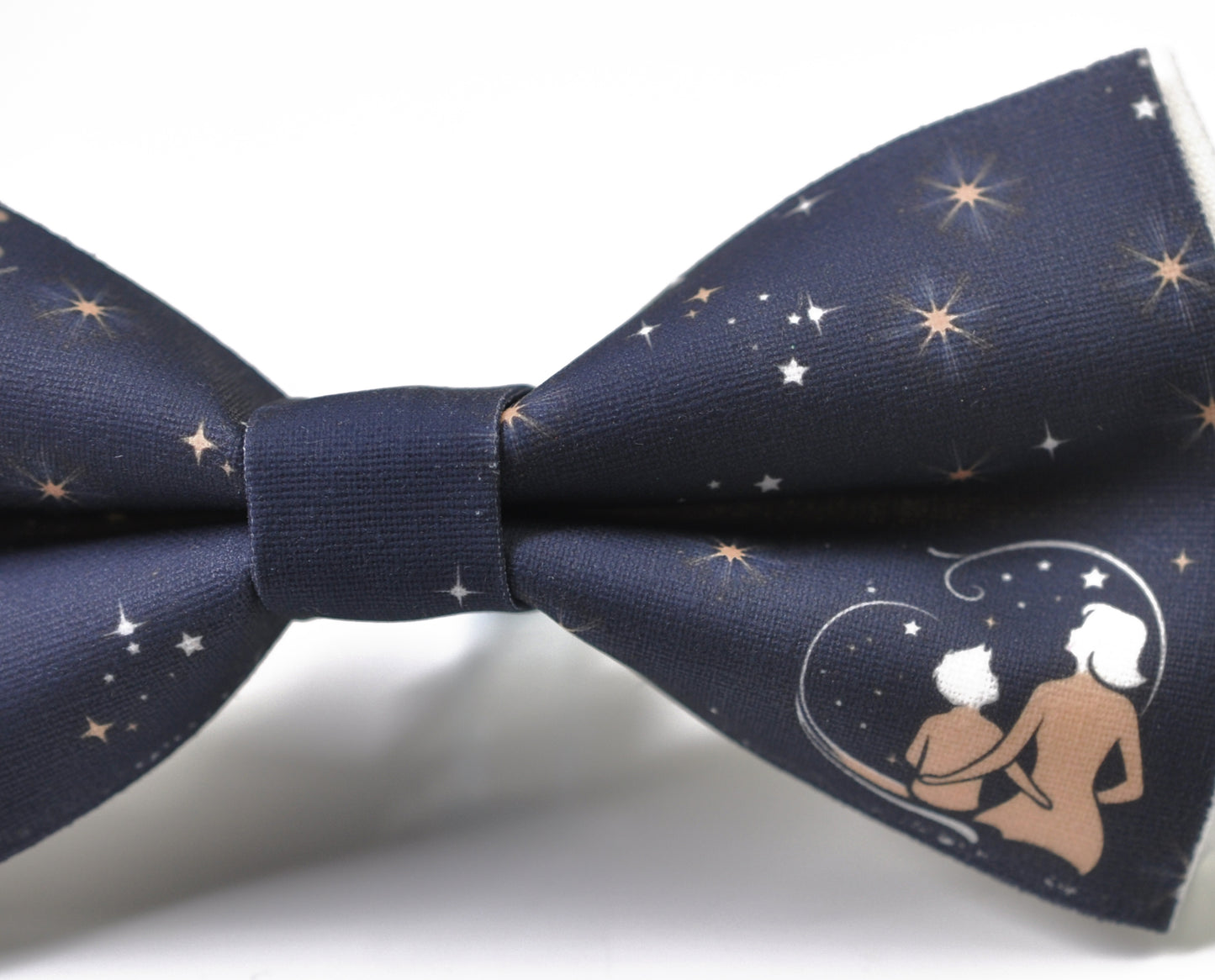 Starry Sky Happy Mothers day Carnations Pattern Cotton Bow tie Bowtie for Men Adult / Youth Teenage / Boy Kids / Toddler Baby Infant