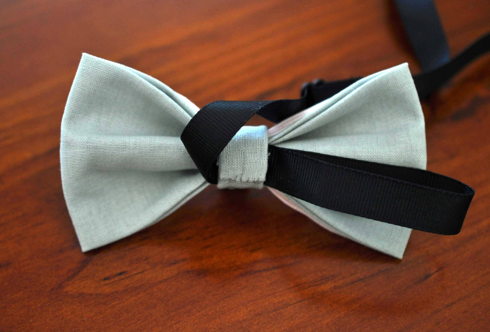 NEW Pink and Grey 100% Cotton Hand Made Best Man Bowtie Bow Tie Wedding Ball Party
