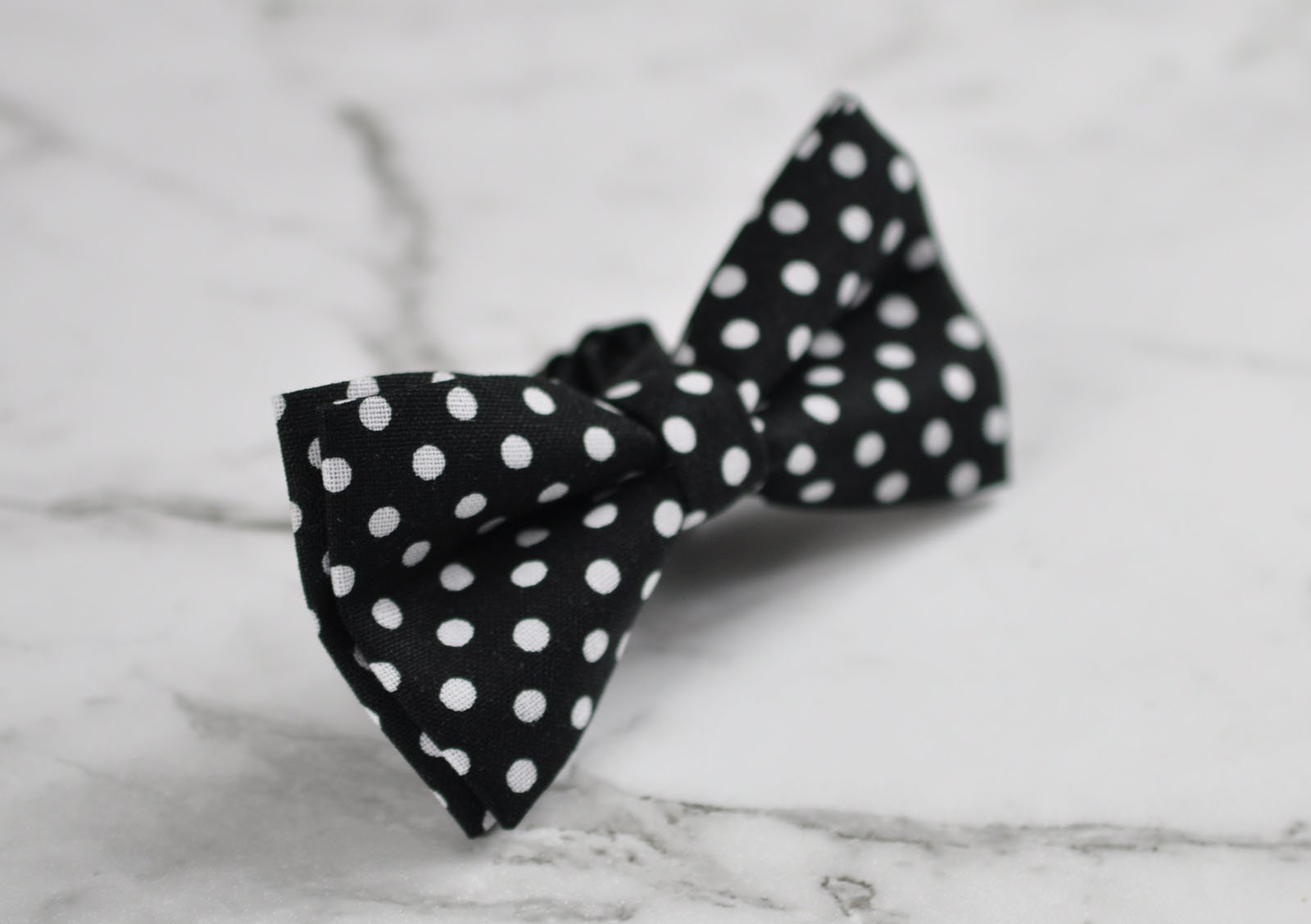 Boy infant Kids Page Boy Baby 100% Cotton BLACK- WHITE DOTS Bow Tie Bowtie Wedding 1-6 Years Old
