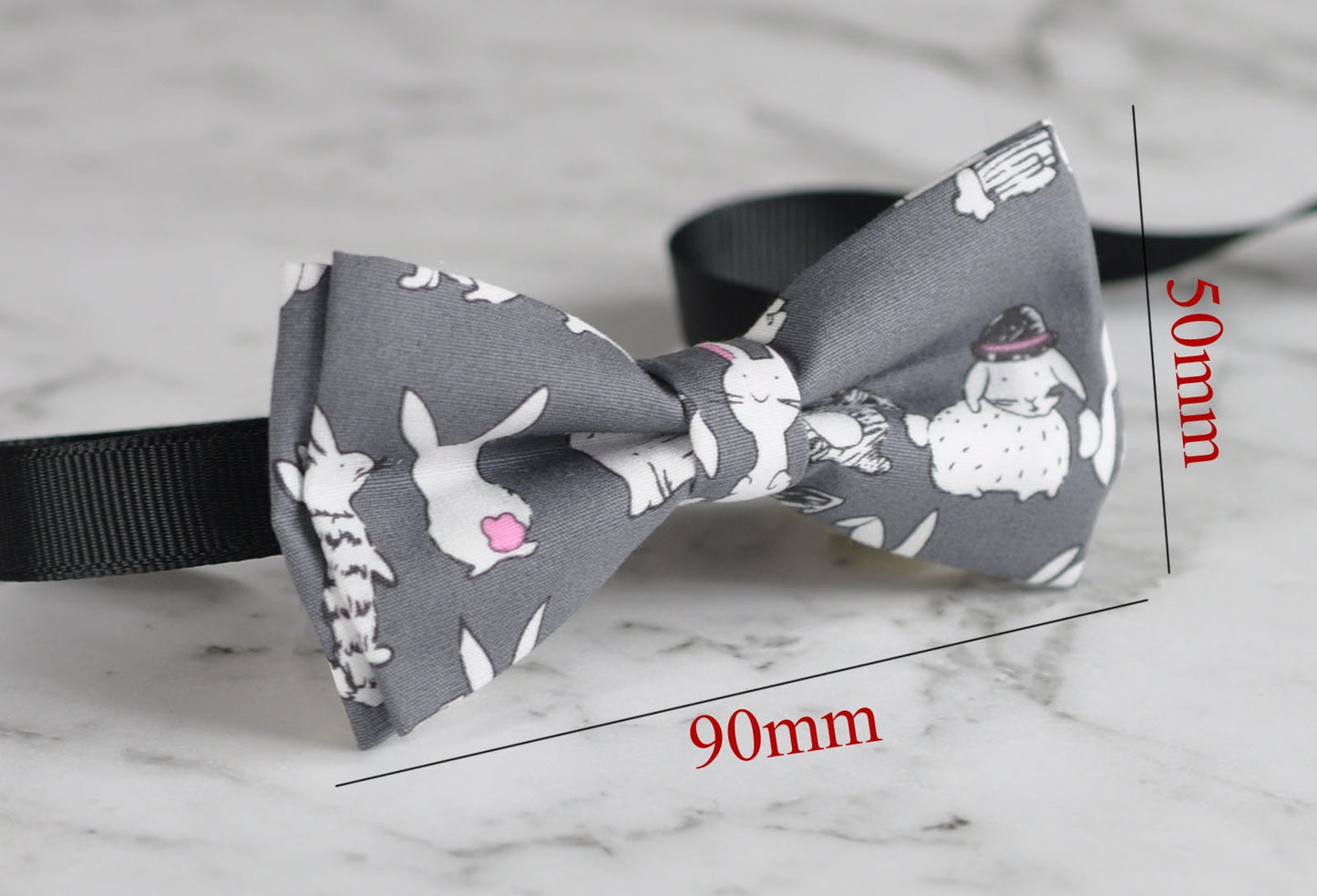 Boy Kids Baby Infants Children Rabbits Bunny bunnies 100% Cotton Easter GRAY GREY Bow Tie Bowtie 1-6 Years Old Wedding Party