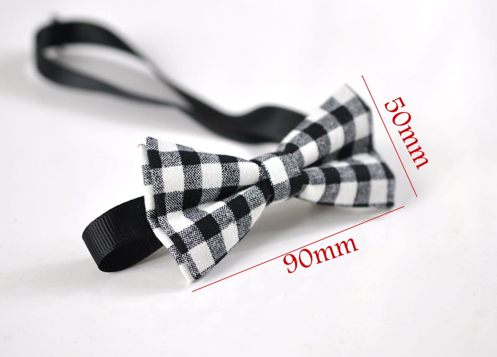 Boy Kids Page Boy Black White Grey Grids Pattern Cotton Bow Tie + Black White Grids Suspenders Braces Set Fits 1-6 Years Old Wedding Party