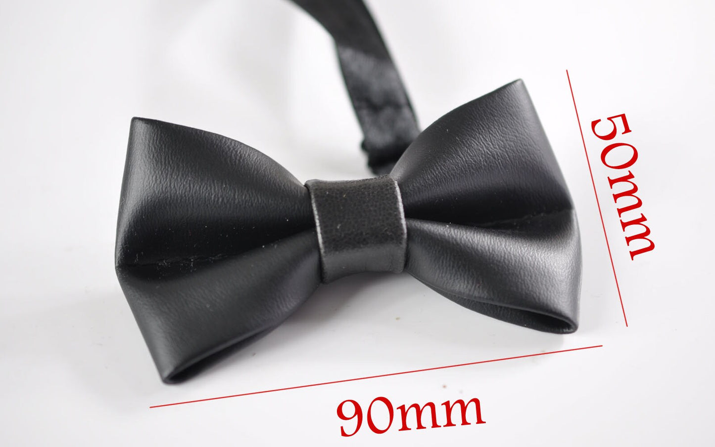 Kids Boys Baby Toddler Black Faux Leather Shining Bow tie and Black Faux Leather Suspenders Braces Wedding Set Fits 1-6 Years Old