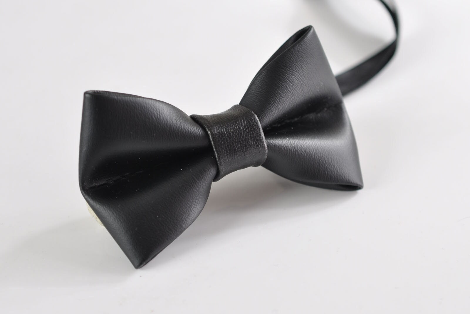 Kids Boys Baby Toddler Black Faux Leather Shining Bow tie and Black Faux Leather Suspenders Braces Wedding Set Fits 1-6 Years Old