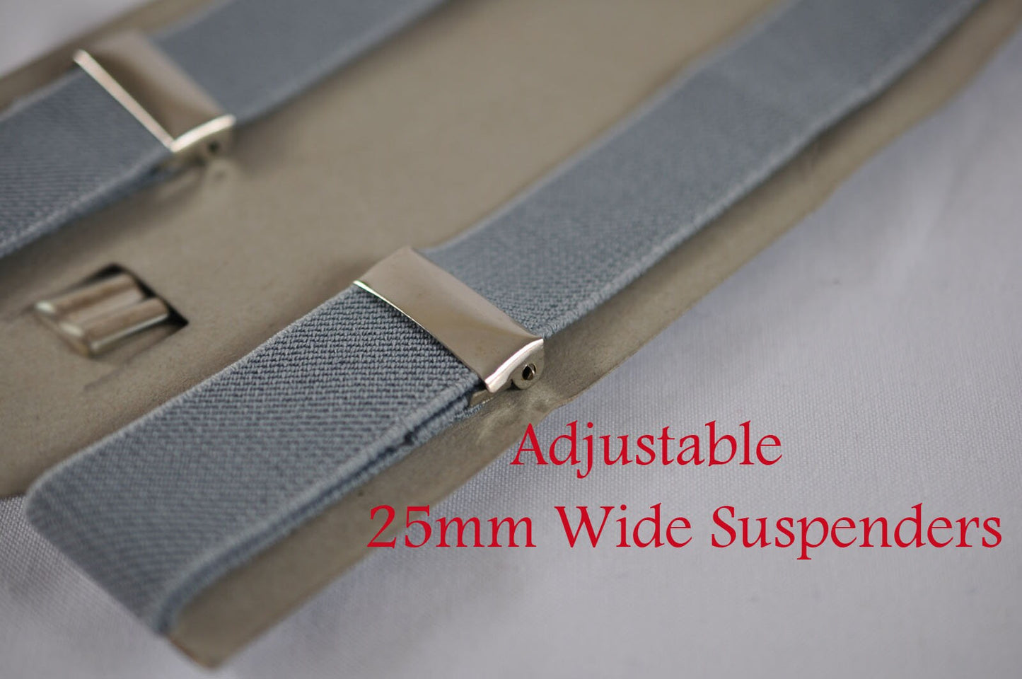 Men Women Grey Adult 25mm Wide Braces Suspenders + 100% COTTON Baby PINK Bow Tie BOWTIE Wedding Party