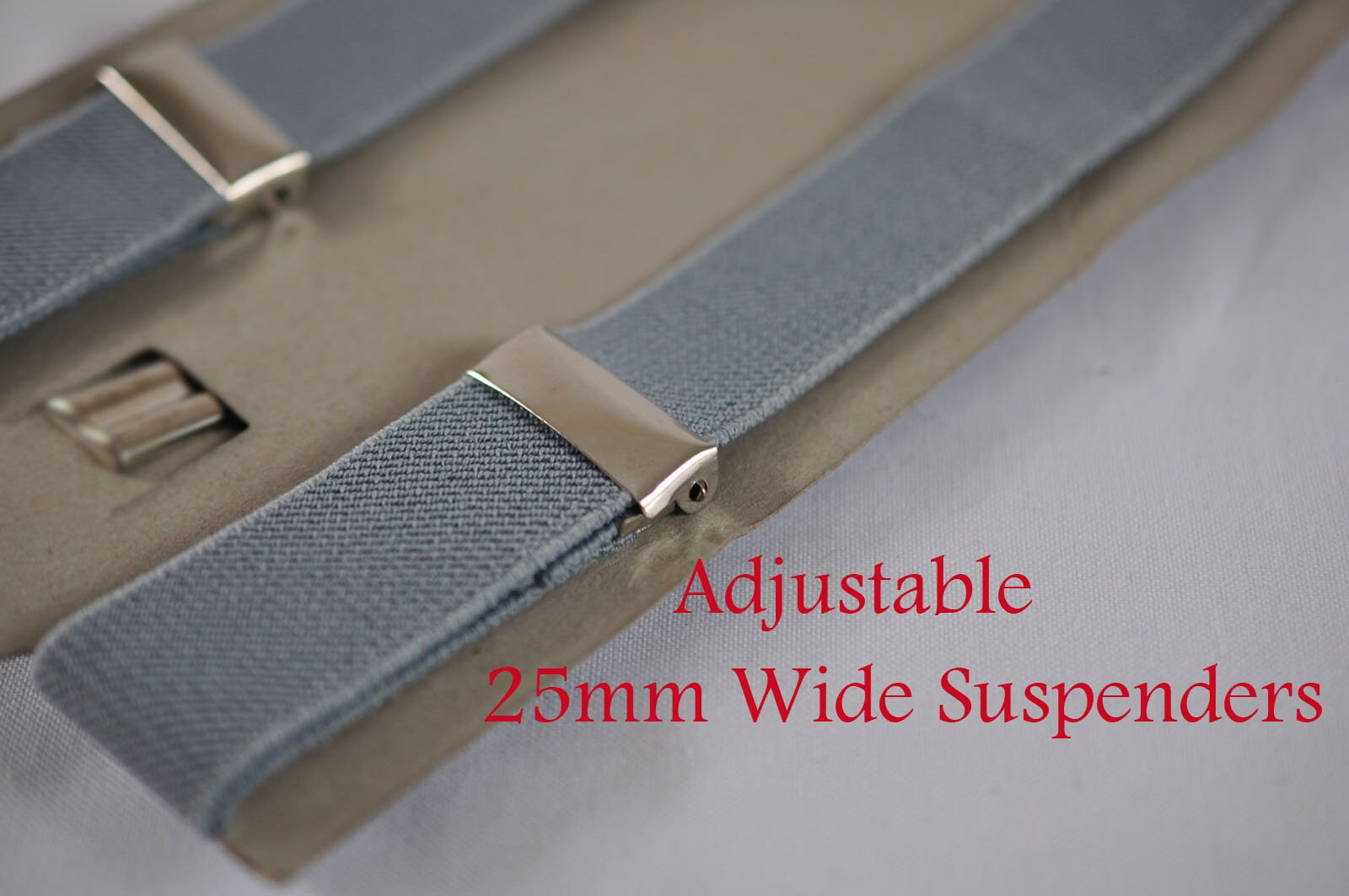 Men Women Grey Adult 25mm Wide Braces Suspenders + 100% COTTON Baby PINK Bow Tie BOWTIE Wedding Party