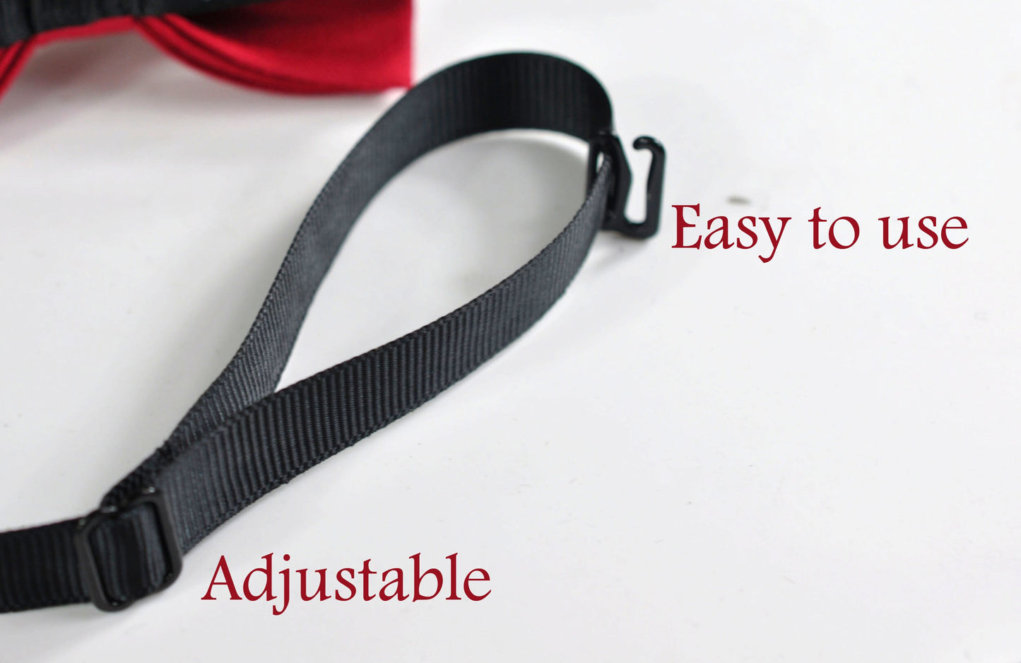 Cherry Ruby Blood Red Linen Pre tied Bow tie + Black Elastic Suspenders Braces for Baby infant Toddler / Kids Boy / Youth Teenage / Men Ault