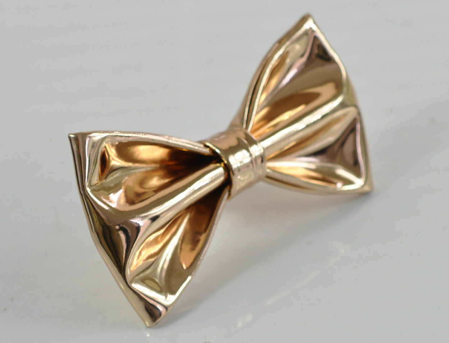 Gold Golden Shining Faux Leather PVC Bow Tie Bowties Wedding Party for Men / Youth Teenage / Boy Kids / Baby Infant