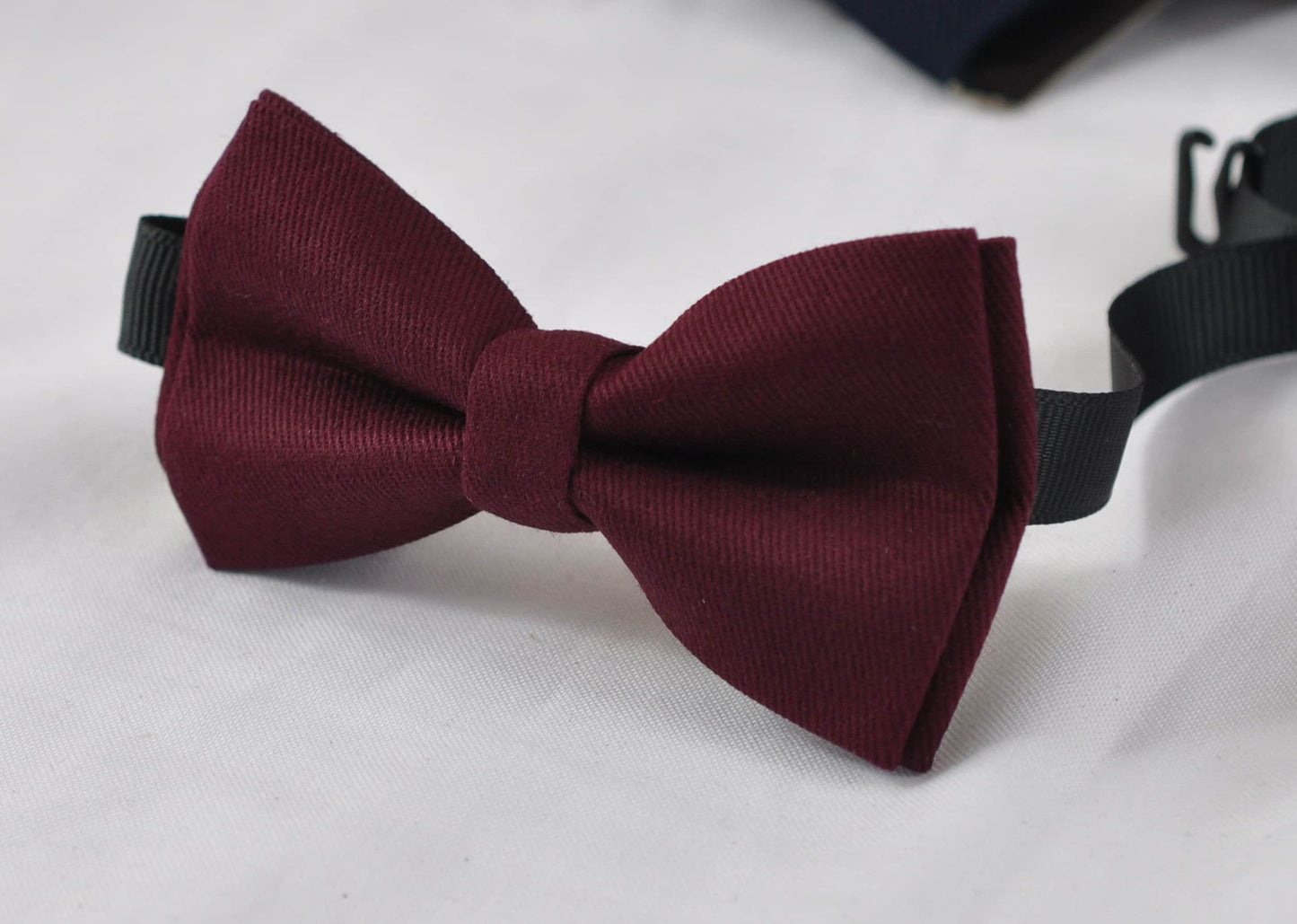 Burgundy Wine Red / Dark Emerald Green Bottle Green Cotton Bow tie Bow tie for Men Adult / Youth Teenage / Boy Kids / Infant Toddler Baby