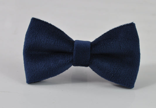 Navy Blue Dark Blue Velvet Pre tied Bow tie Bowtie for Men Adult / Youth Teenage / Boy Kids / Baby Infant Toddler Wedding Party