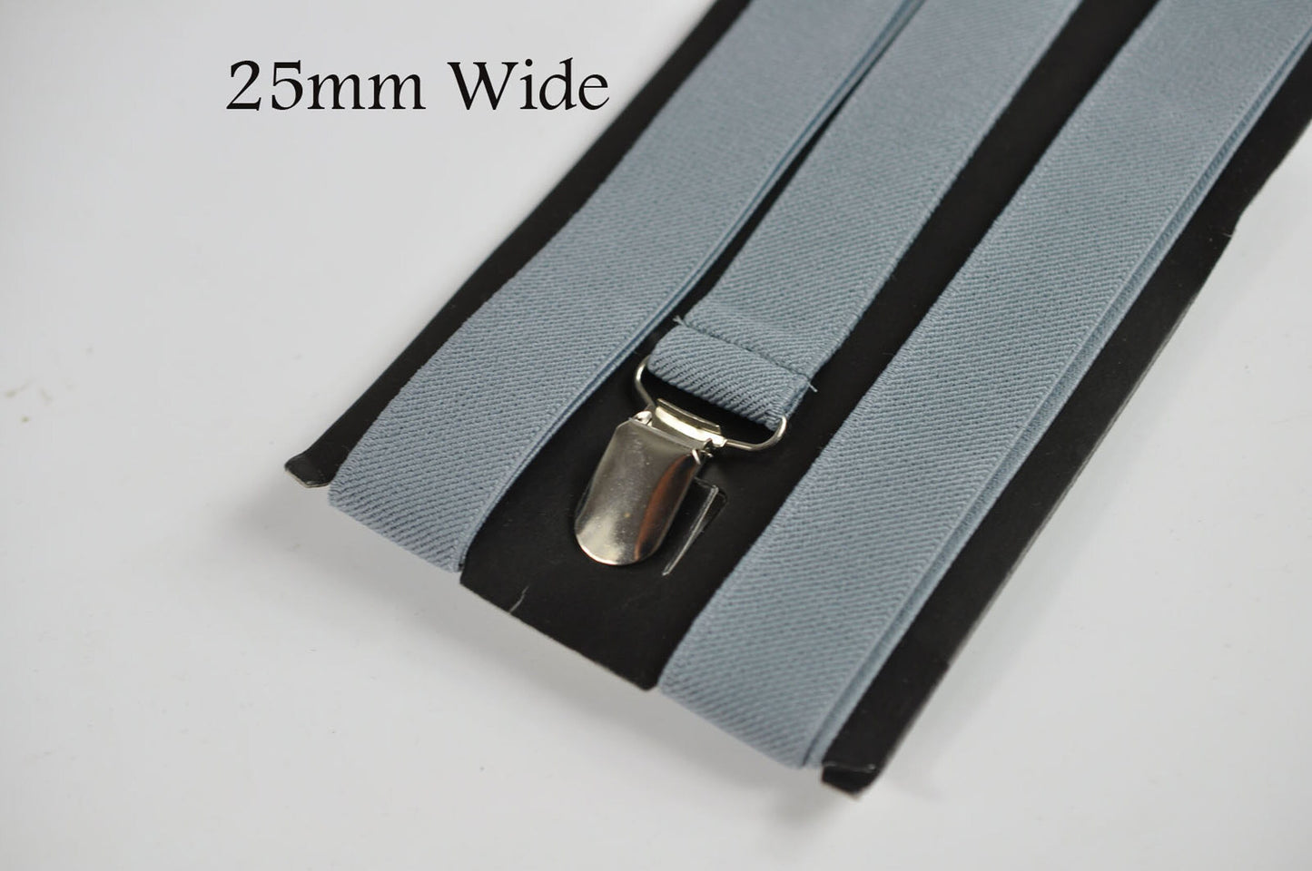 Eggplant Purple Violet Dark Purple Cotton Bow tie + Light Grey Elastic Suspenders Braces for Men / Youth Teenage / Boy Kids / Infant Baby