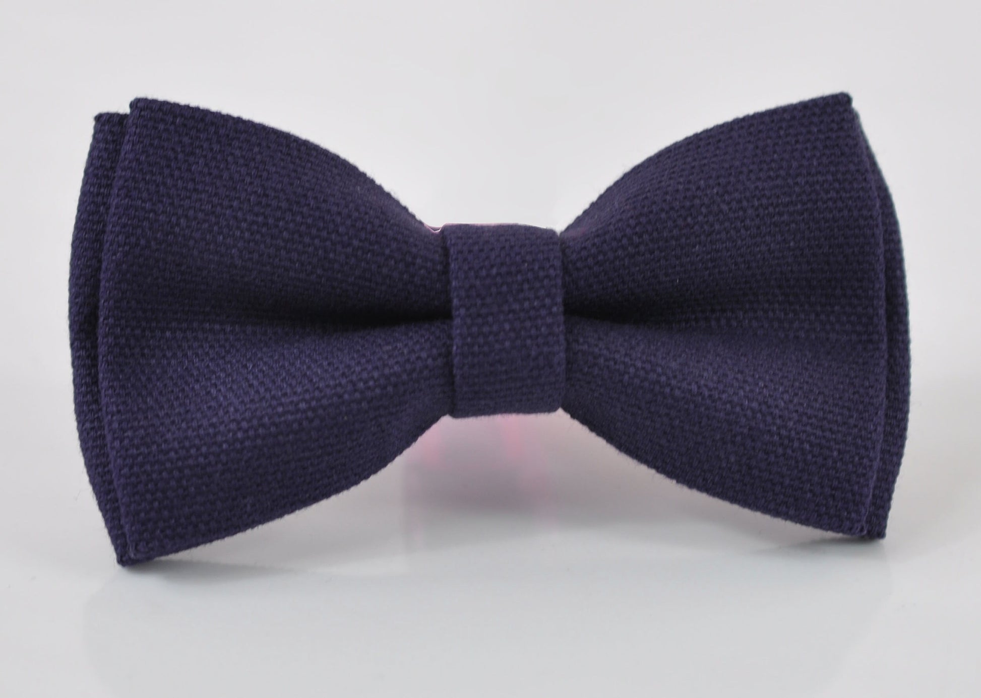 Dark Purple Plum Grape Purple Cotton Bow tie + Brown Elastic Suspenders Braces for Men Adult / Youth Teenage / Boy Kids / Toddler Baby