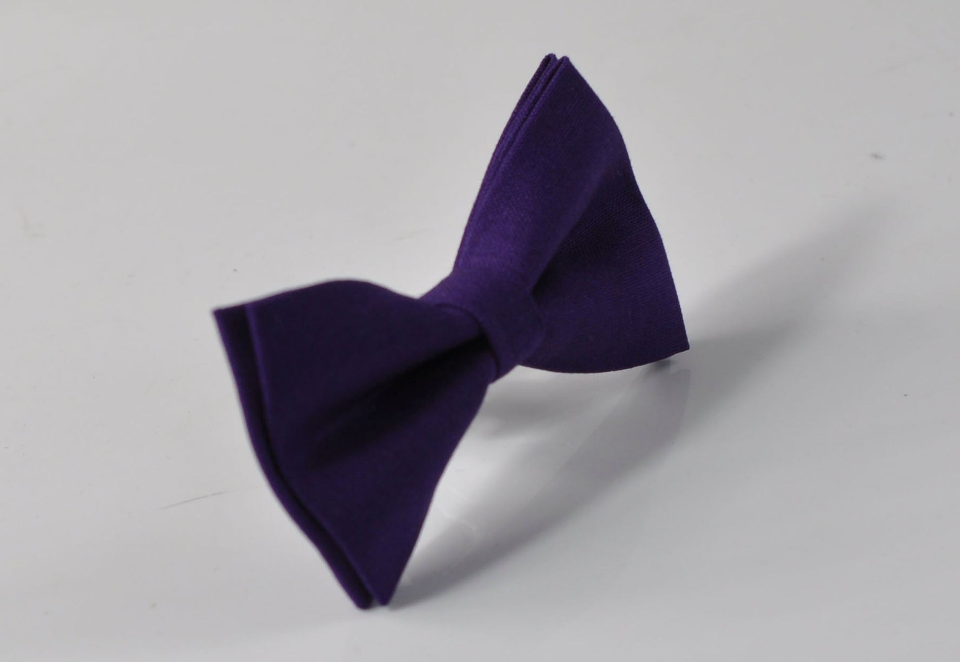 Eggplant Purple Violet Dark Purple Cotton Bow tie + Black Elastic Suspenders Braces for Men Adult / Youth Teenage / Boy Kids / Toddler Baby