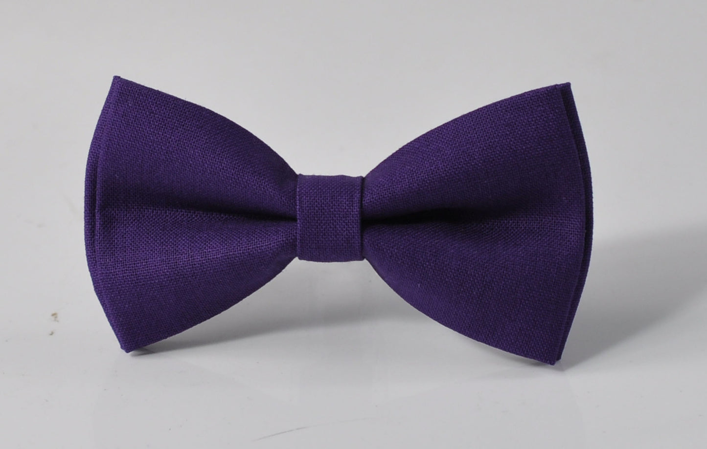 Eggplant Purple Violet Dark Purple Bow tie + Brown Skinny Faux Leather Suspenders Braces for Men / Youth Teenage / Boy Kids / Toddler Baby