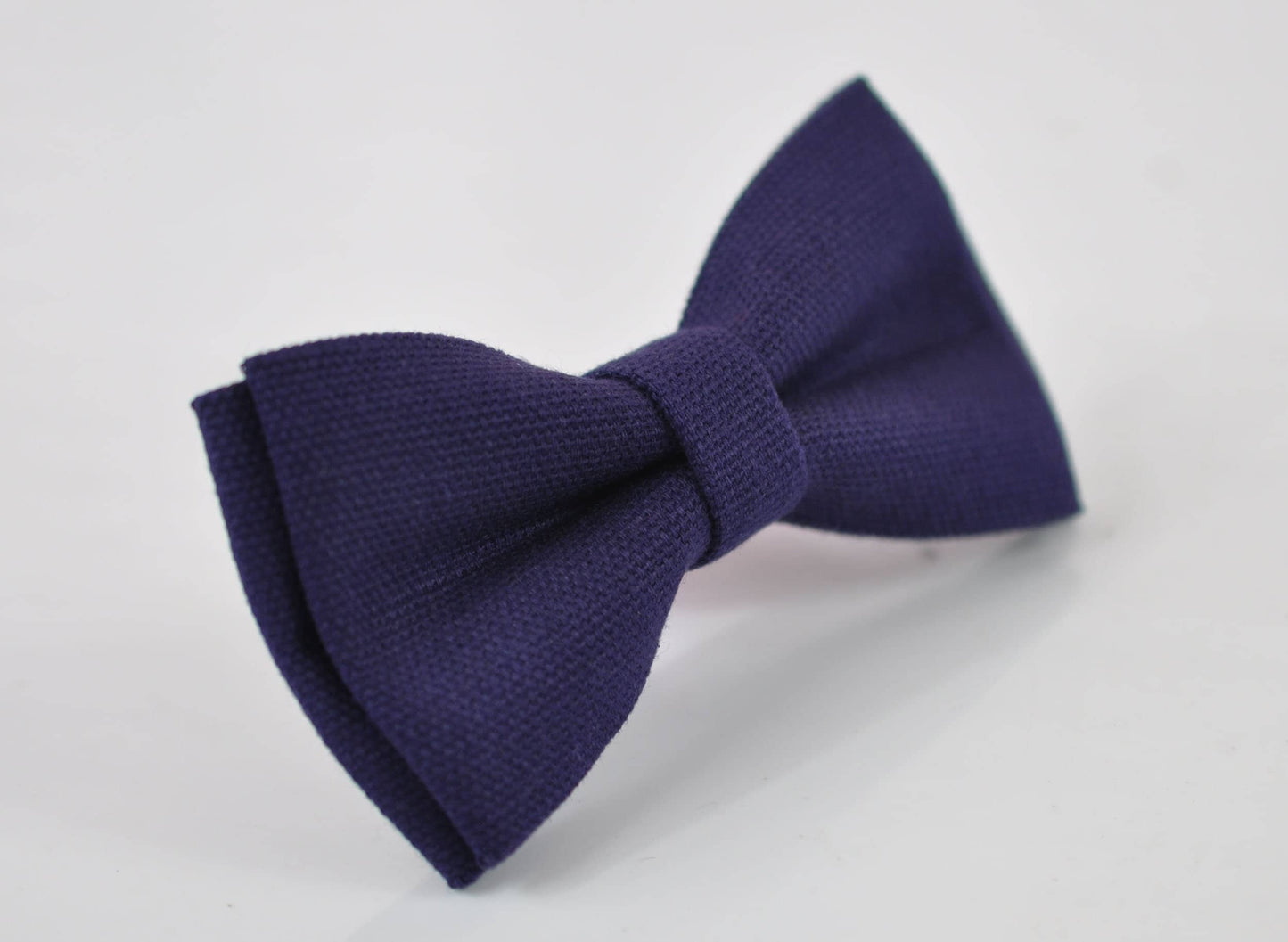 Dark Purple Plum Grape Purple Cotton Bow tie + Brown Elastic Suspenders Braces for Men Adult / Youth Teenage / Boy Kids / Toddler Baby