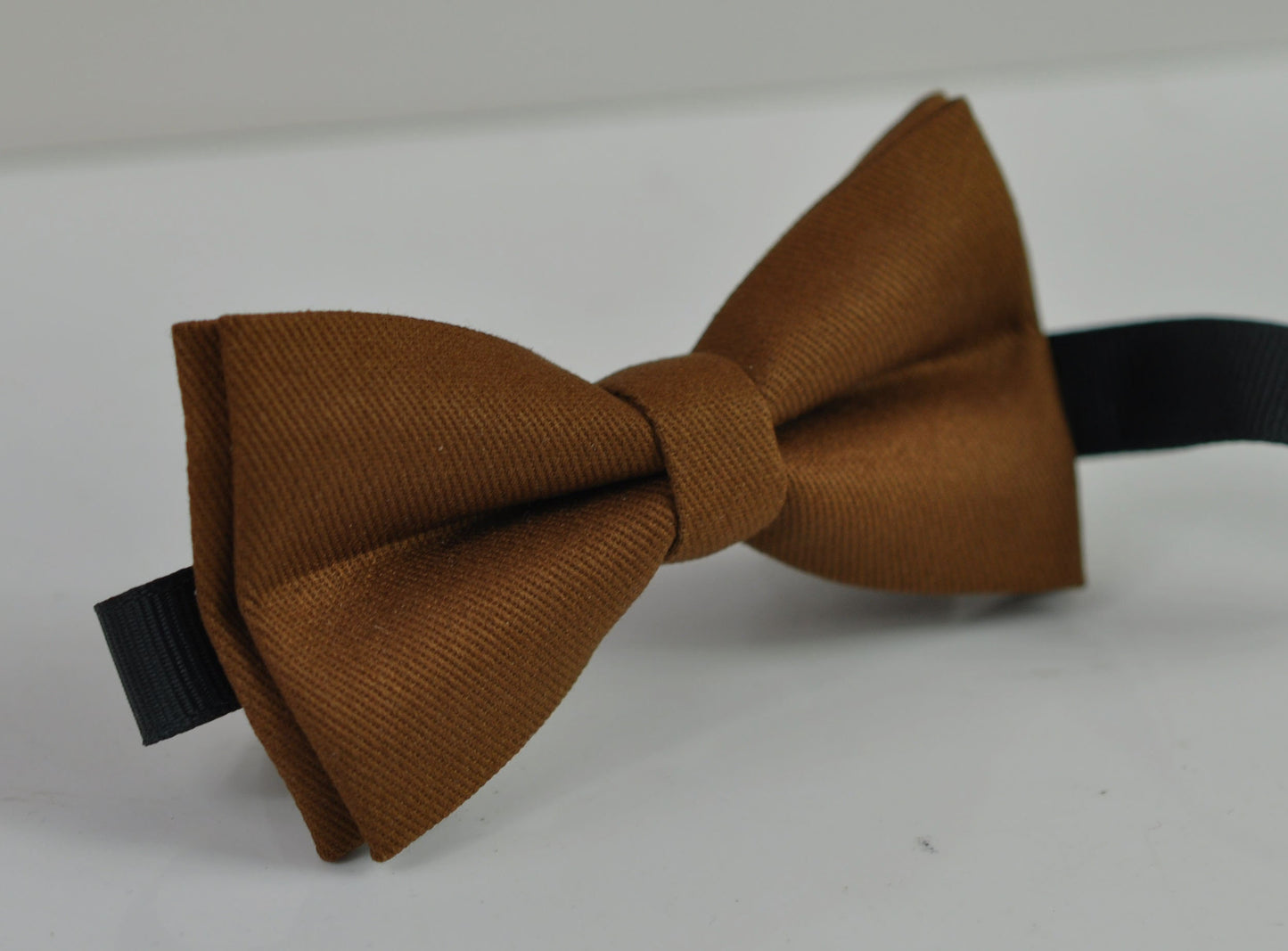 Toffee Brown Cotton Bow tie + Black Elastic Suspenders Braces for Baby infant Toddler/ Kids Boy / Youth Teenage / Men Adult