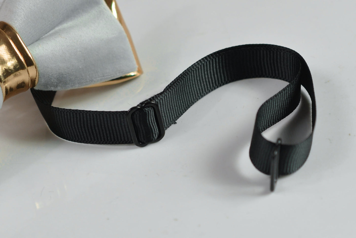 Silver Grey Velvet Rose Gold Faux Leather Bow Tie + Khaki Beige Elastic Suspenders Braces for Men / Youth / Boy Kids / Baby Infant Toddler