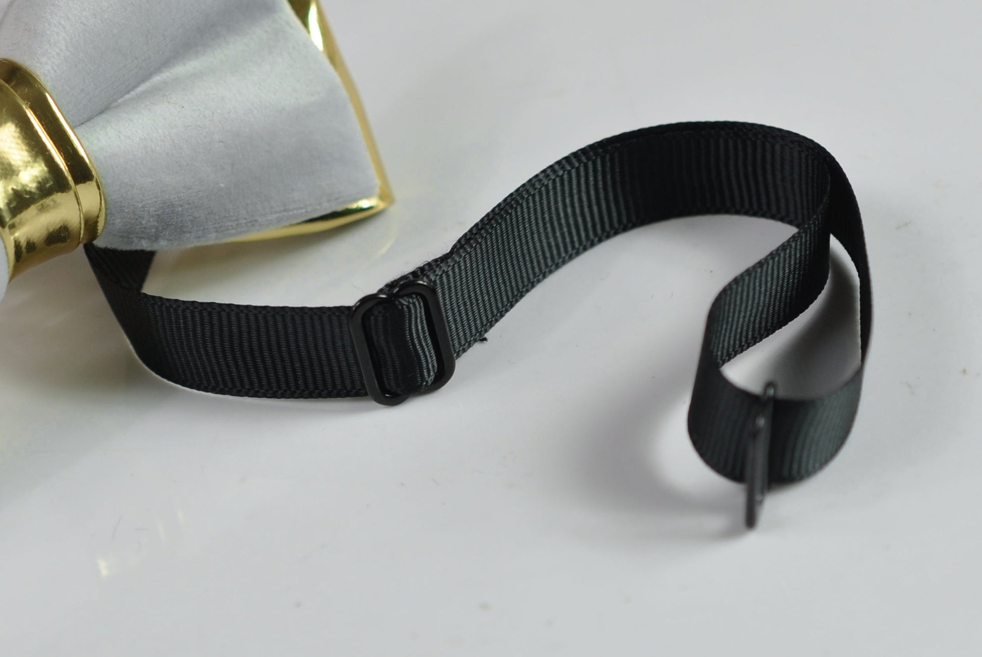 Silver Grey Velvet Gold Faux Leather Bow Tie + Navy Blue Elastic Suspenders Braces for Men / Youth / Boy Kids / Baby Infant Toddler