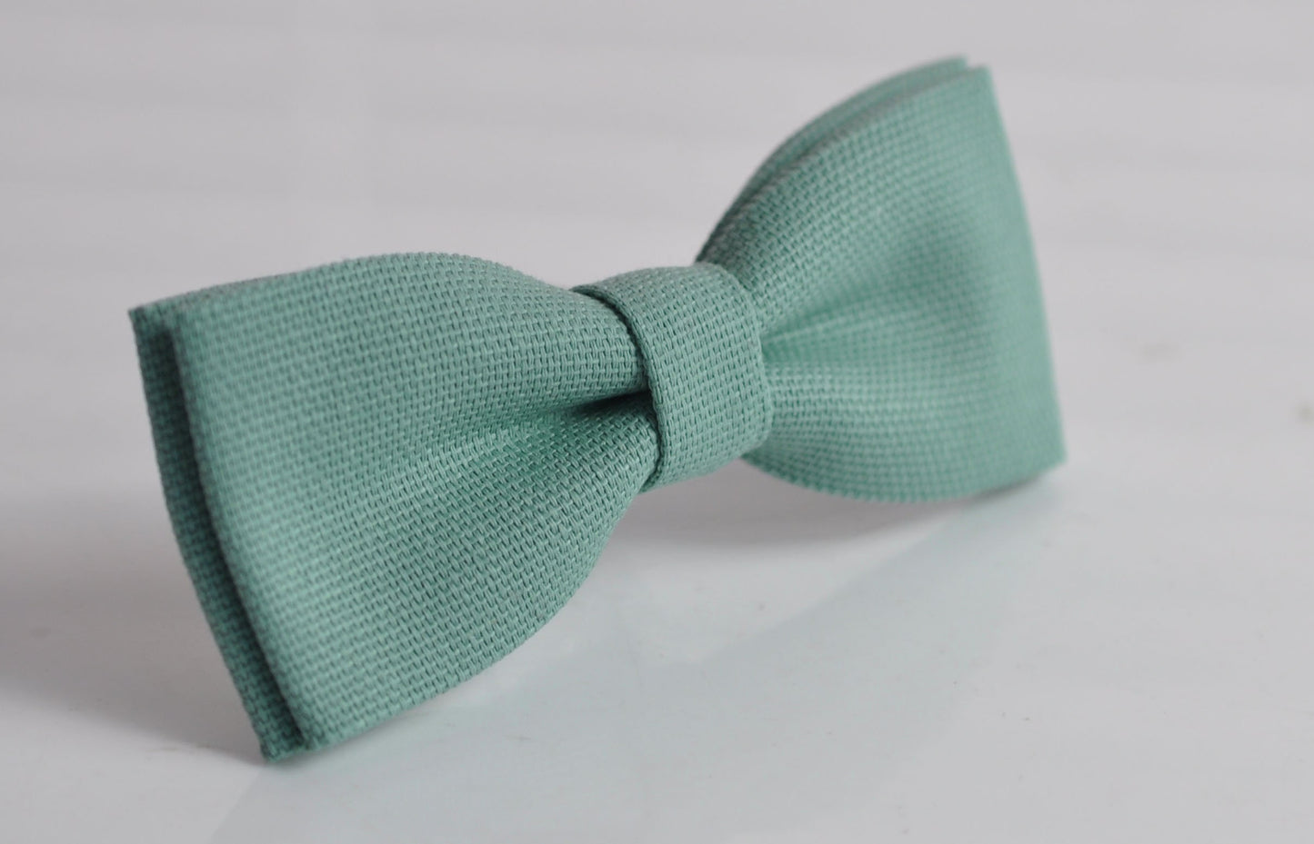 Sage Green Cotton Skinny Narrow Bow Tie + Beige Khaki Elastic Suspenders Braces for Men / Youth Teenage / Boy Kids / Baby Infant Toddler