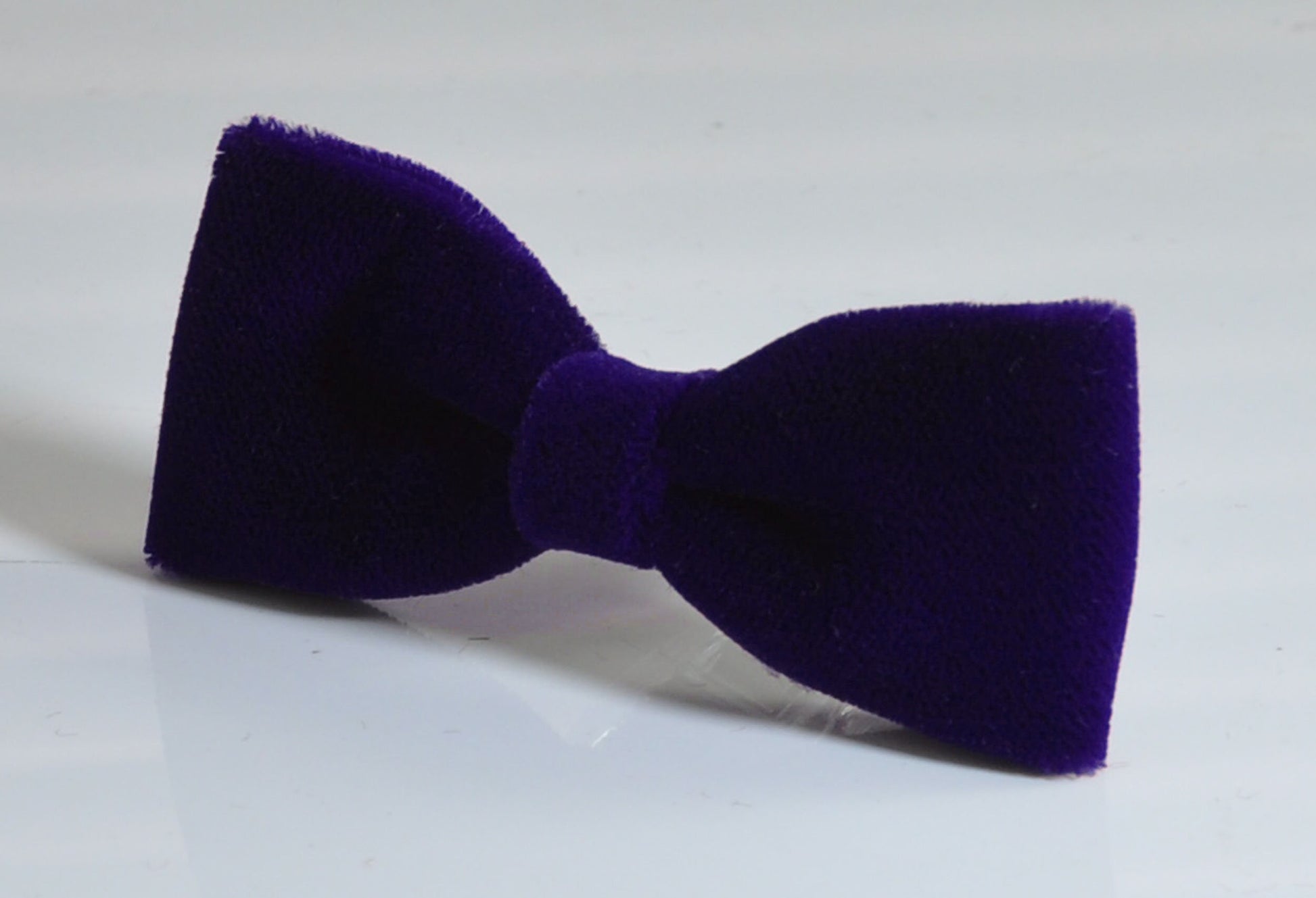 Violet Purple Skinny Narrow Velvet Bow tie + Bronw Tan Faux Leather and Elastic Suspenders Braces for Men / Teenage / Boy Kids / Infant Baby