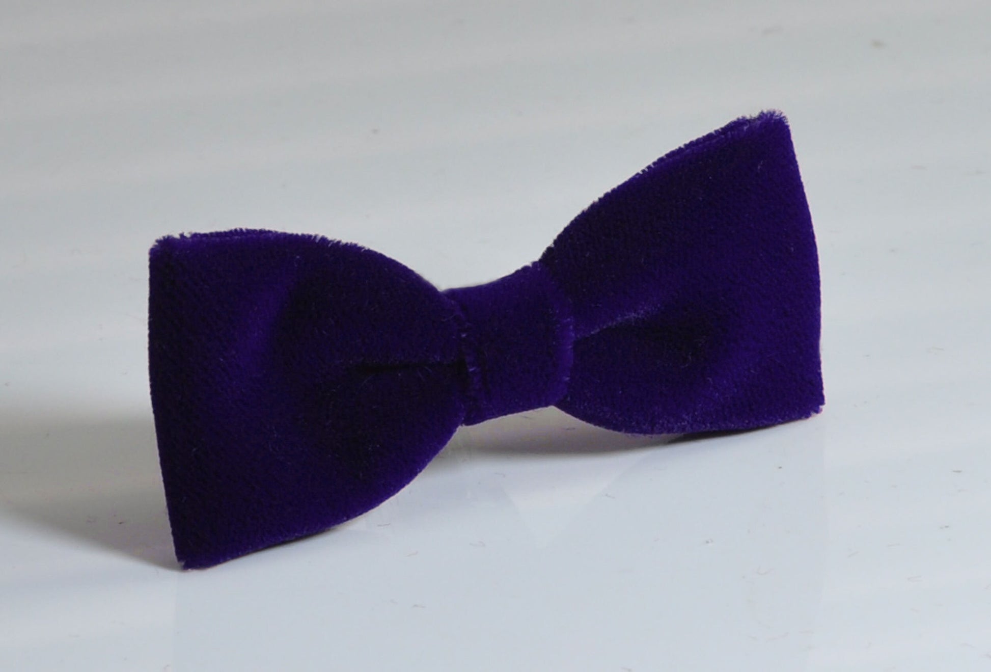 Violet Purple Skinny Narrow Velvet Bow tie + Bronw Tan Faux Leather and Elastic Suspenders Braces for Men / Teenage / Boy Kids / Infant Baby