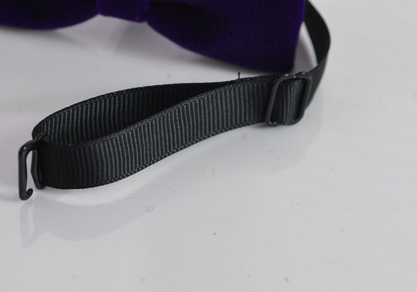 Violet Purple Skinny Narrow Velvet Bow tie + Bronw Tan Faux Leather and Elastic Suspenders Braces for Men / Teenage / Boy Kids / Infant Baby